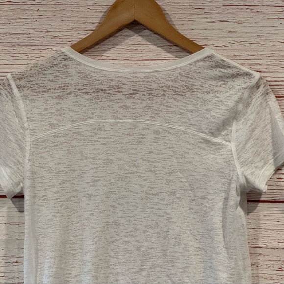 Lululemon Round Two Tee Burnout in White Sz 6 - Picture 11 of 12